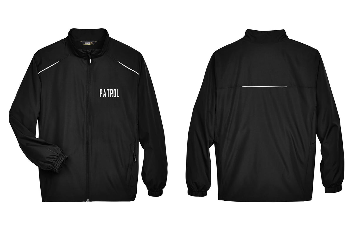NYC Factory Patrol Reflective Lightweight Jacket (Classic) - Chest Only - Black