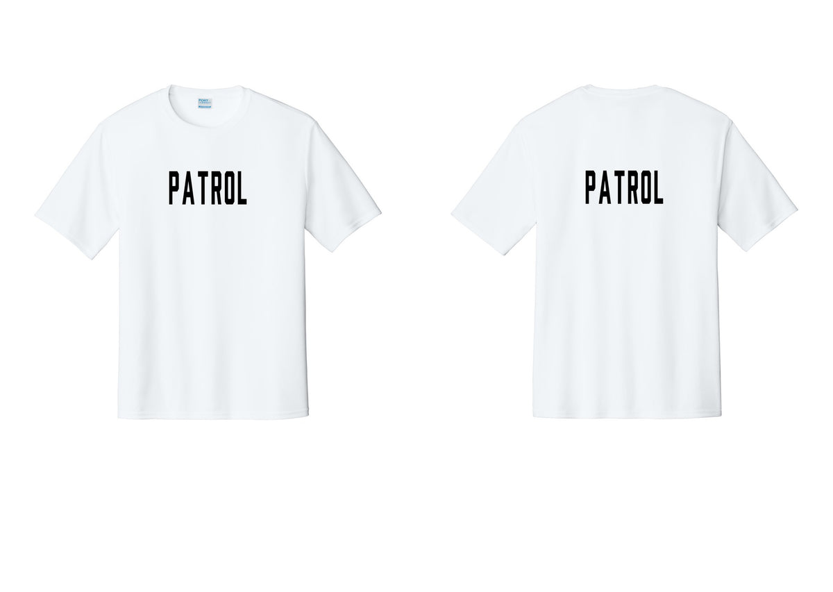 NYC Factory Patrol Performance T-Shirt (Classic) - Front + Back - White