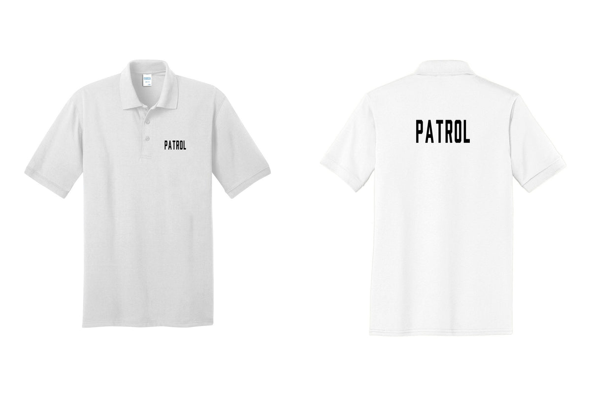 NYC Factory Patrol Polo Shirt (Classic) - Chest + Back - White