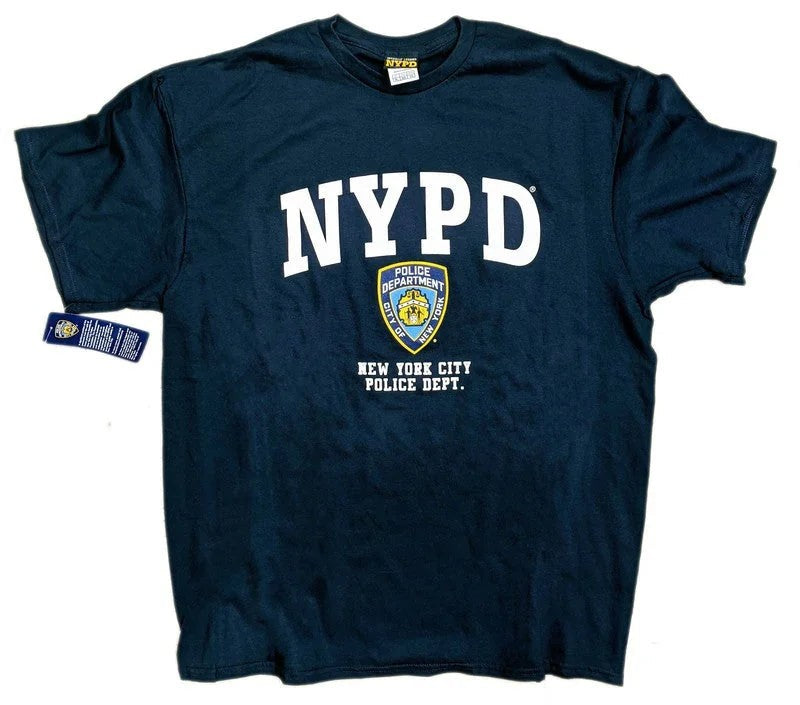 NYPD Men's Officially Licensed Navy T-Shirt | Official NYC Apparel