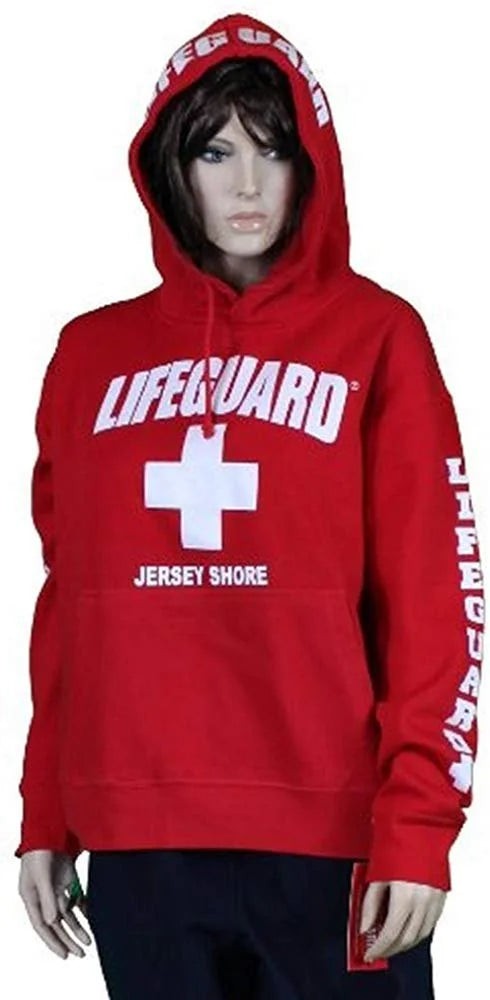 Lifeguard Jersey Shore NJ Life Guard Sweatshirt Red XL - NYC Factory
