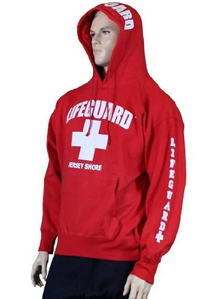 Lifeguard Jersey Shore NJ Life Guard Sweatshirt Red XL - NYC Factory