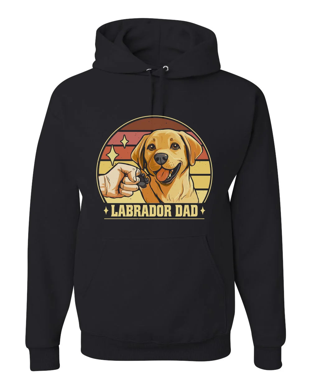 Labrador Dad Dog Father Design Custom Hoodie