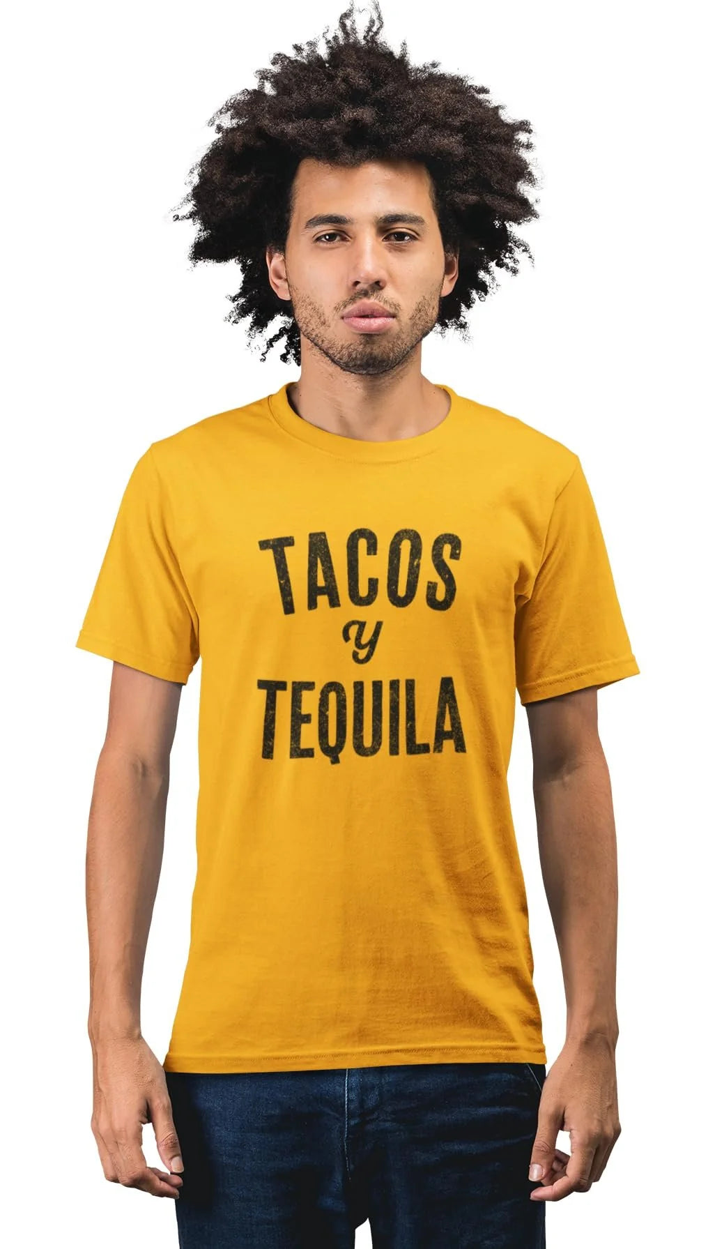Men's Cinco De Mayo T-Shirt Taco Y Tequila Tee Short Sleeve