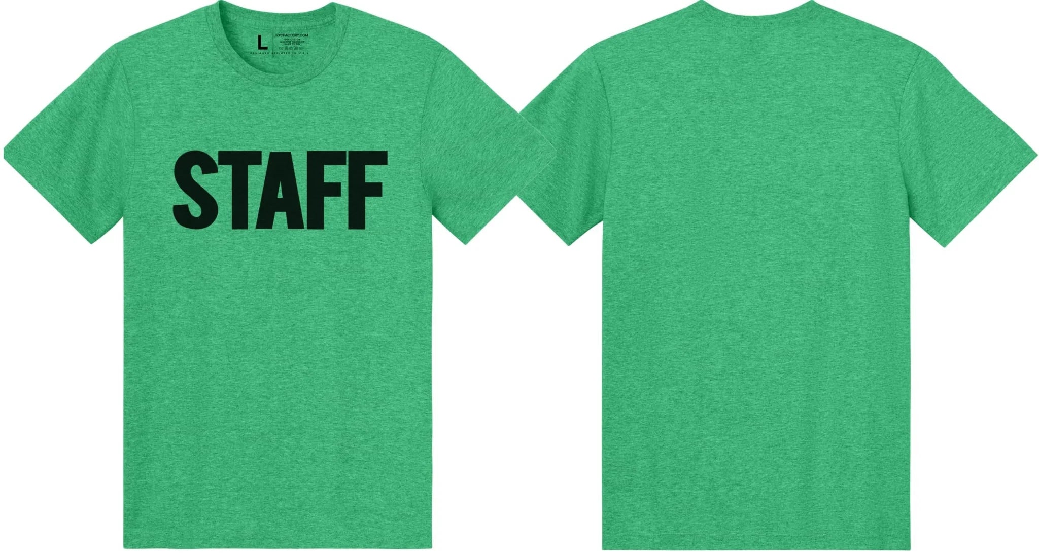 Men's Staff T-Shirt Soft Cotton Tees (Front Print)