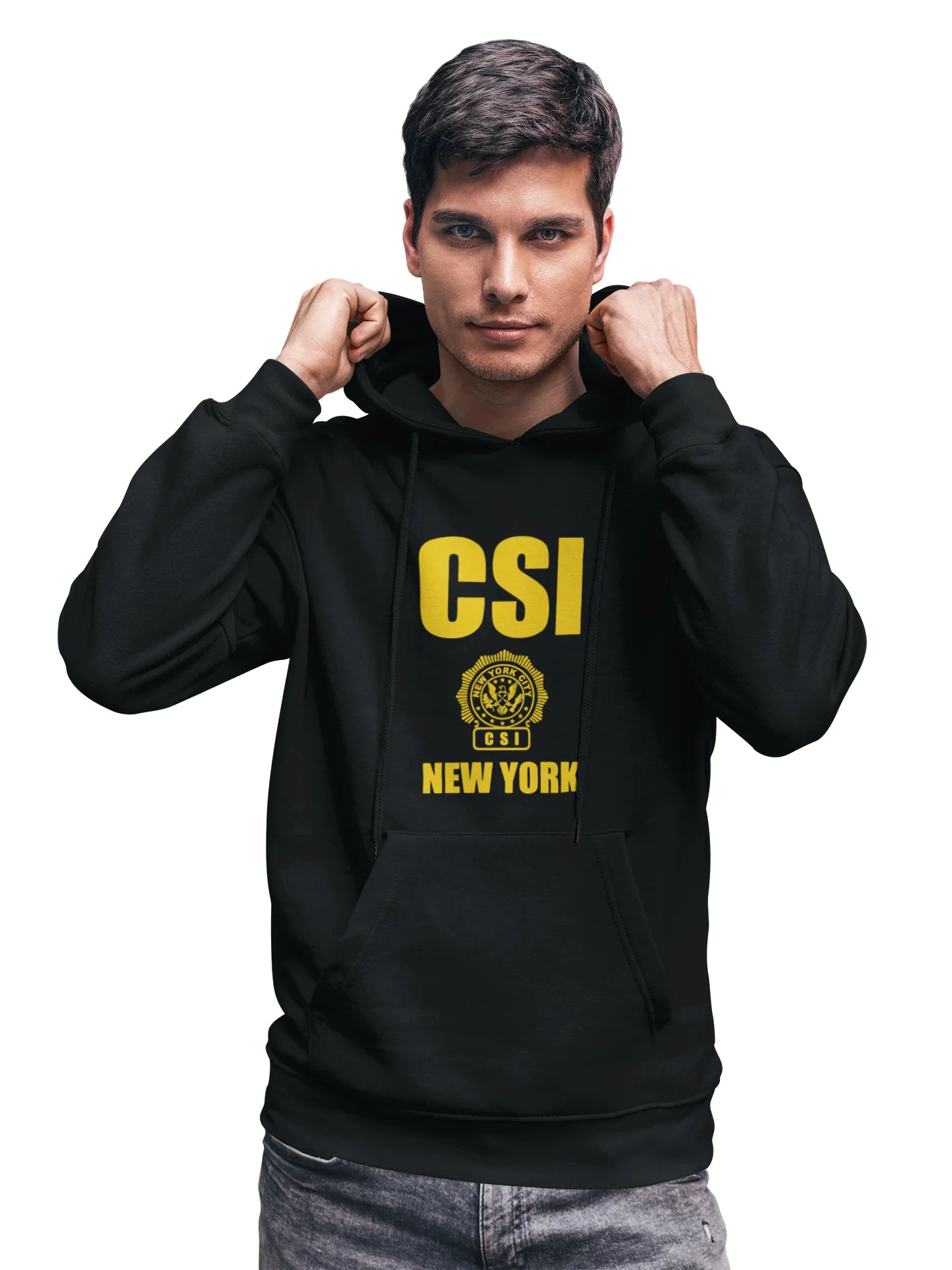 Men's CSI New York Hoodie Crime Scene Investigation Sweatshirt