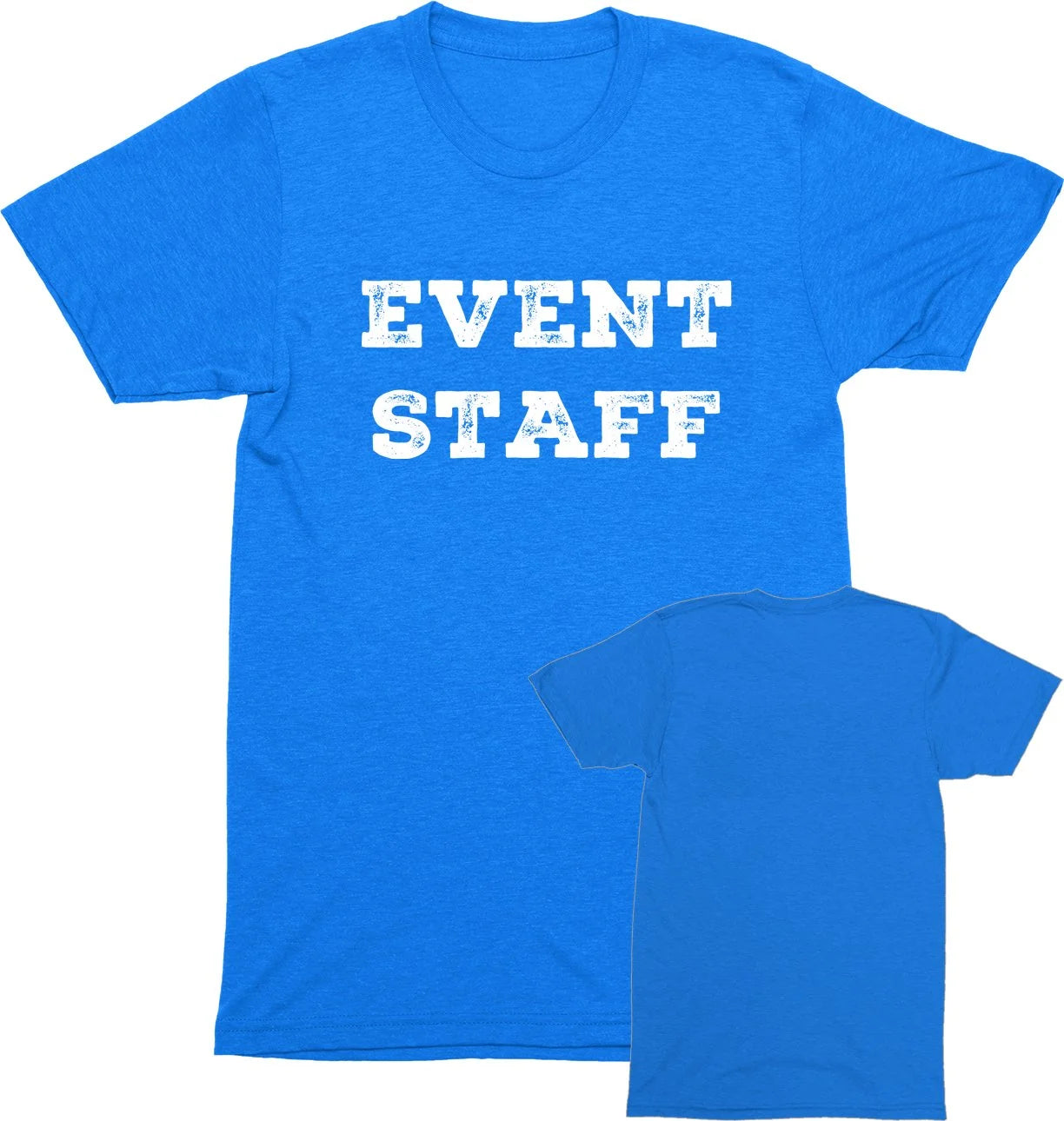 Professional Event Men's Unisex Staff Tees - Front & Back All Colors & Sizes In Stock - NYC Factory