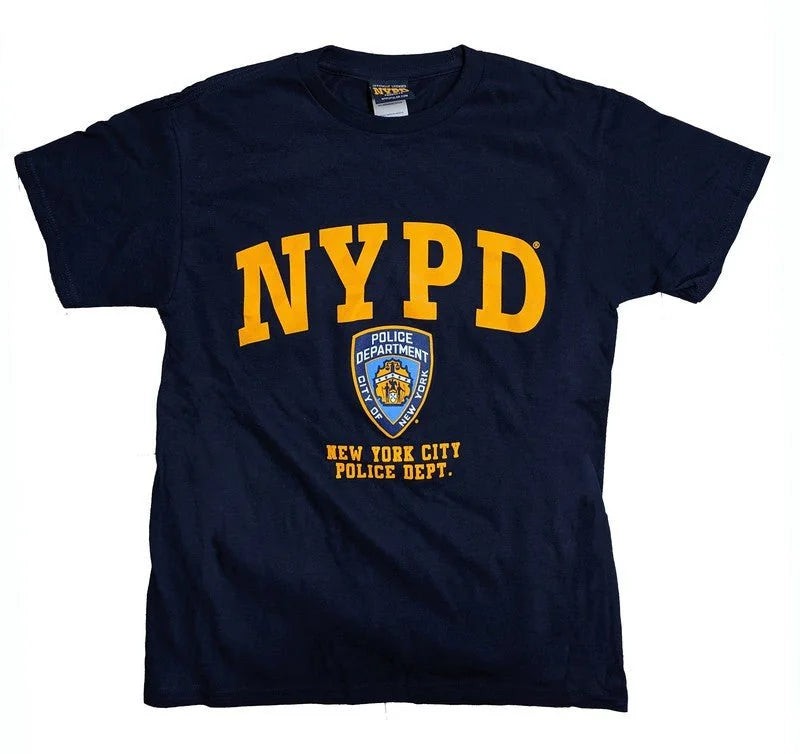 NYPD ニューヨーク市警 オフィシャルTシャツ デッドストック 美品 NYPD Men's Officially Licensed Navy T-Shirt | NYC Factory