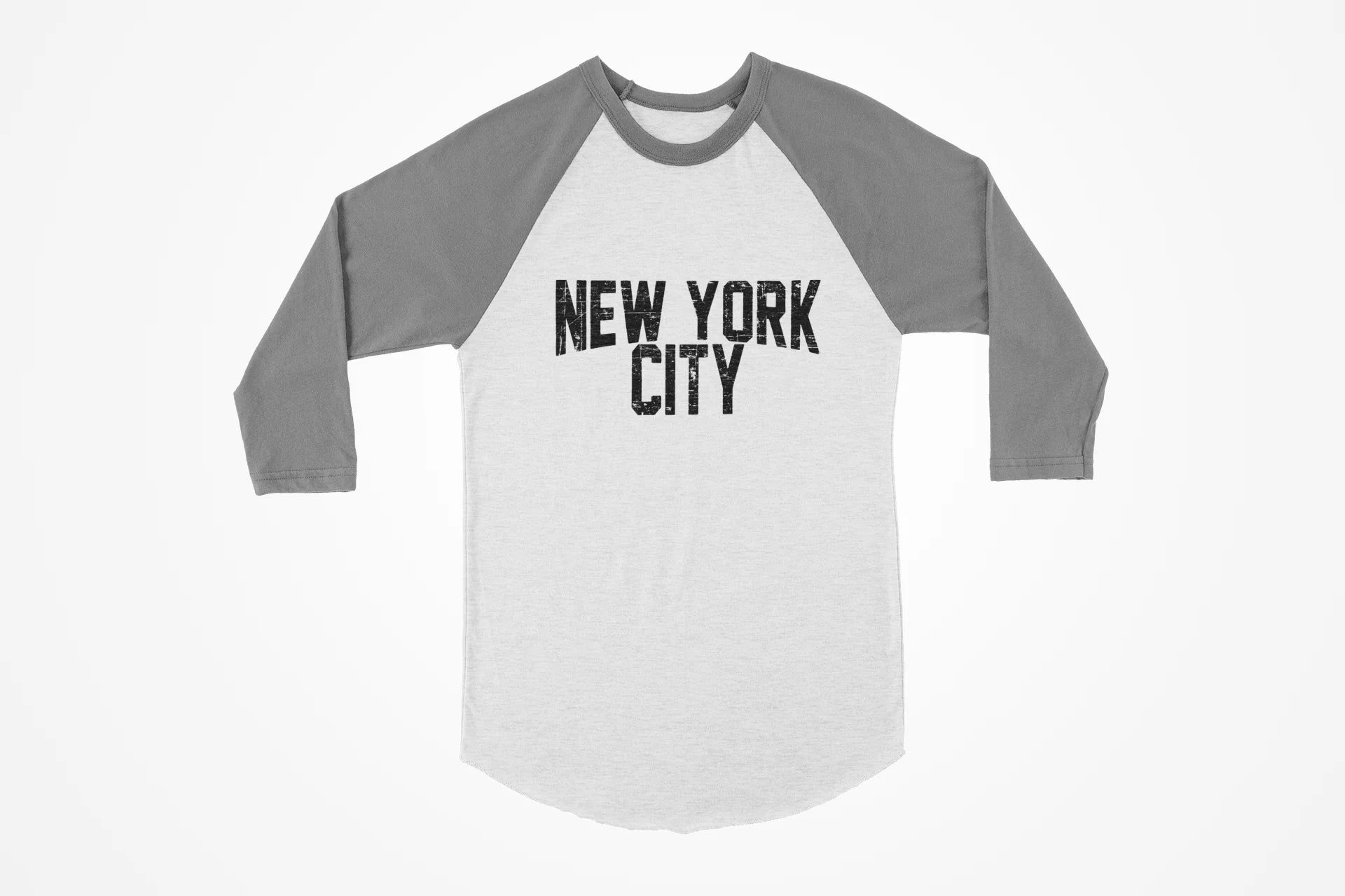 Men's New York City Raglan Tee NYC Novelty T-Shirt - NYC Factory
