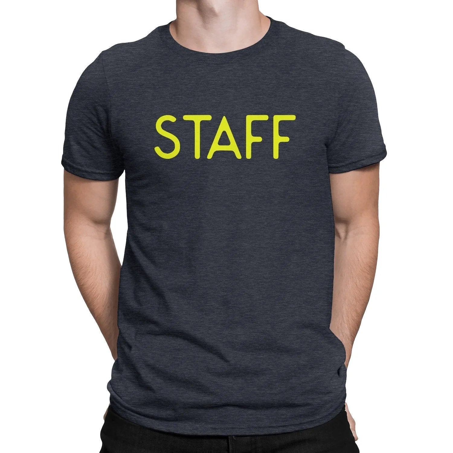 NYC FACTORY Staff T-Shirt Screen Printed Tee Printed Front & Back Staff Event Shirt - NYC Factory