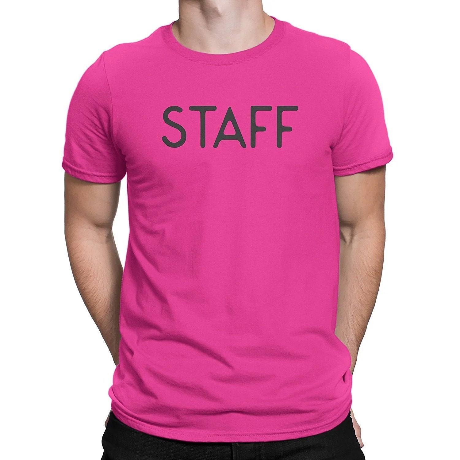 NYC FACTORY Staff T-Shirt Screen Printed Tee Printed Front & Back Staff Event Shirt - NYC Factory