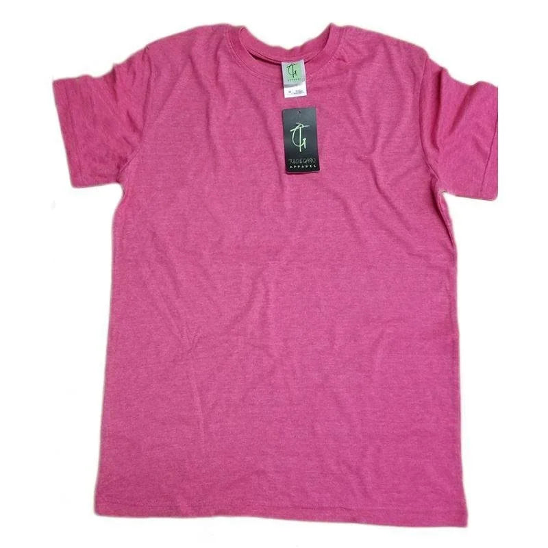 Tulo Garn Mens Heather Color Cotton Blend Tee - NYC Factory
