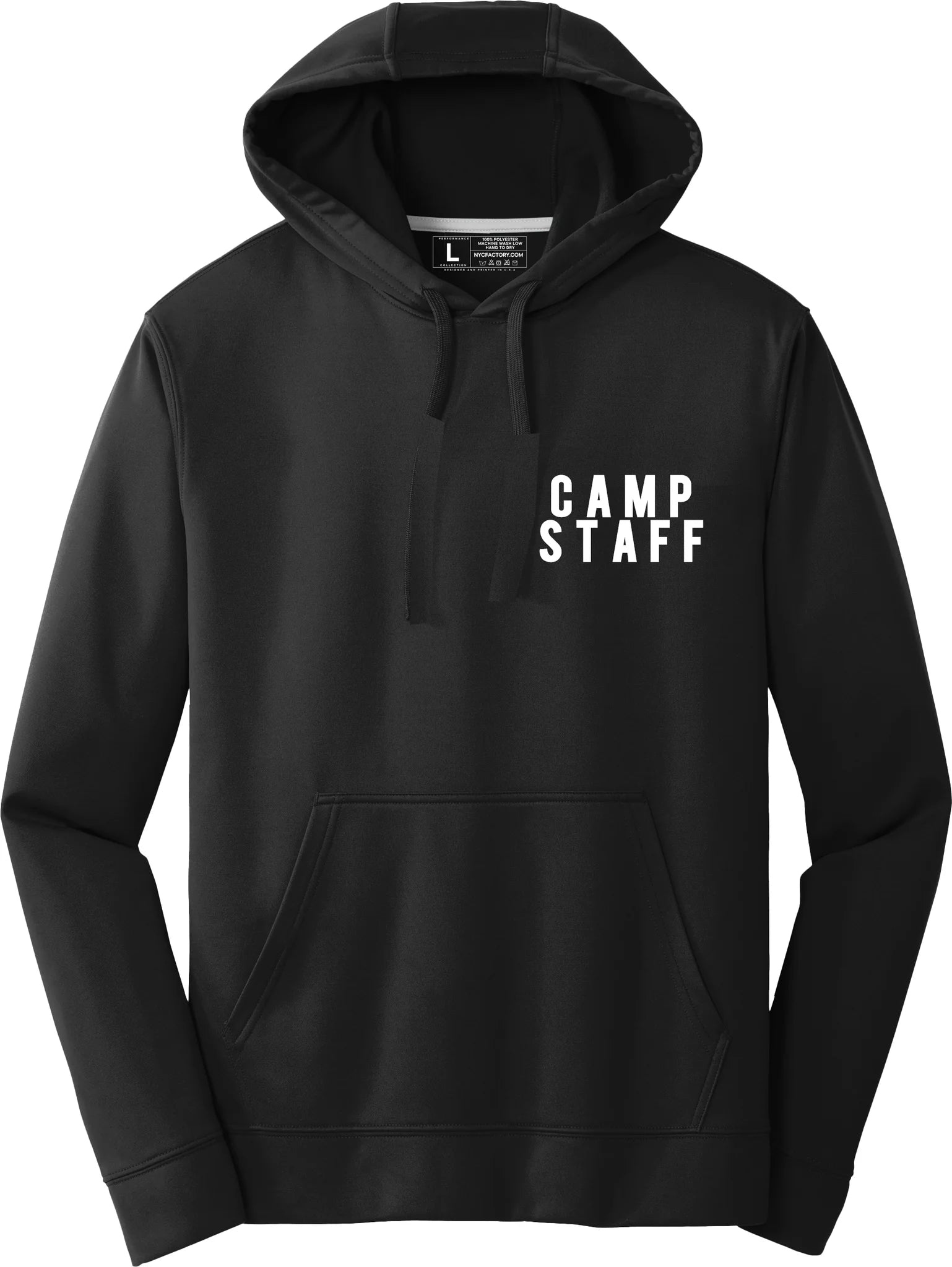 NYC FACTORY Mens EVENT STAFF Cotton Fleece Pullover Hoodie Sweatshirt - NYC Factory