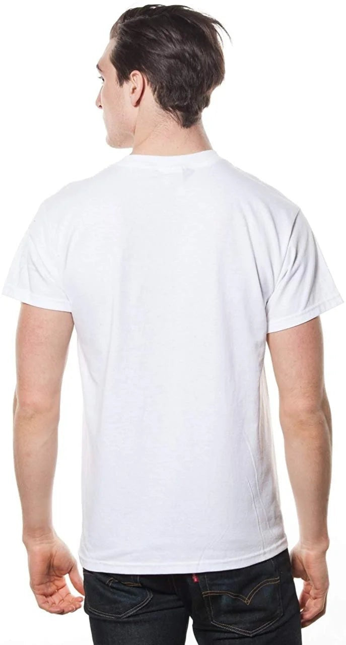 I Love NY Mens Short Sleeve T-Shirt White (Medium) - NYC Factory
