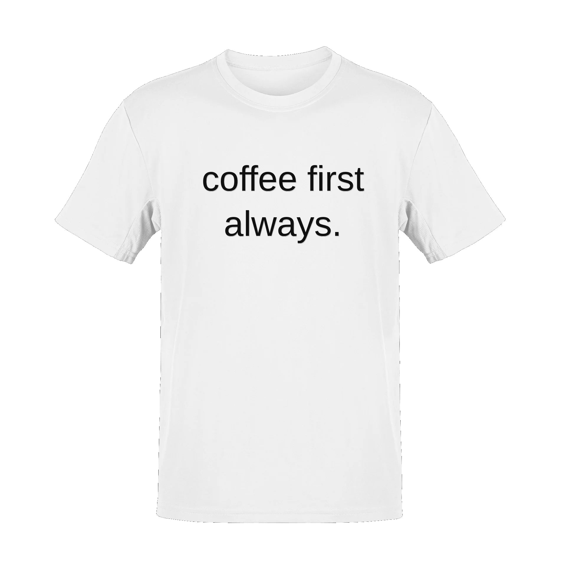 Unisex Coffee First Always Soft Cotton Tee