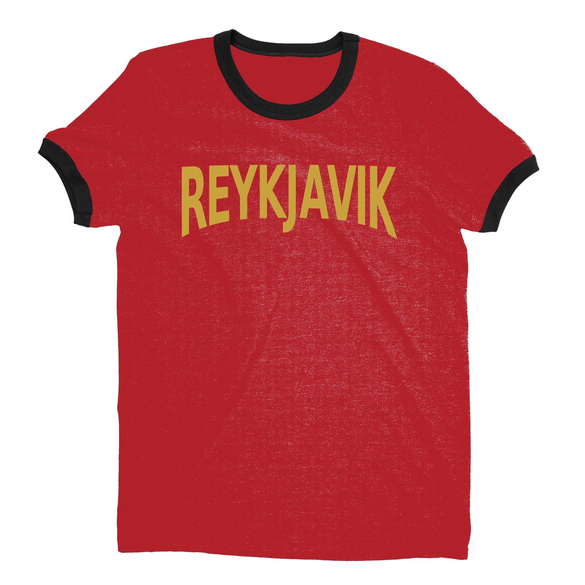 Reykjavik Ringer Tee — Red