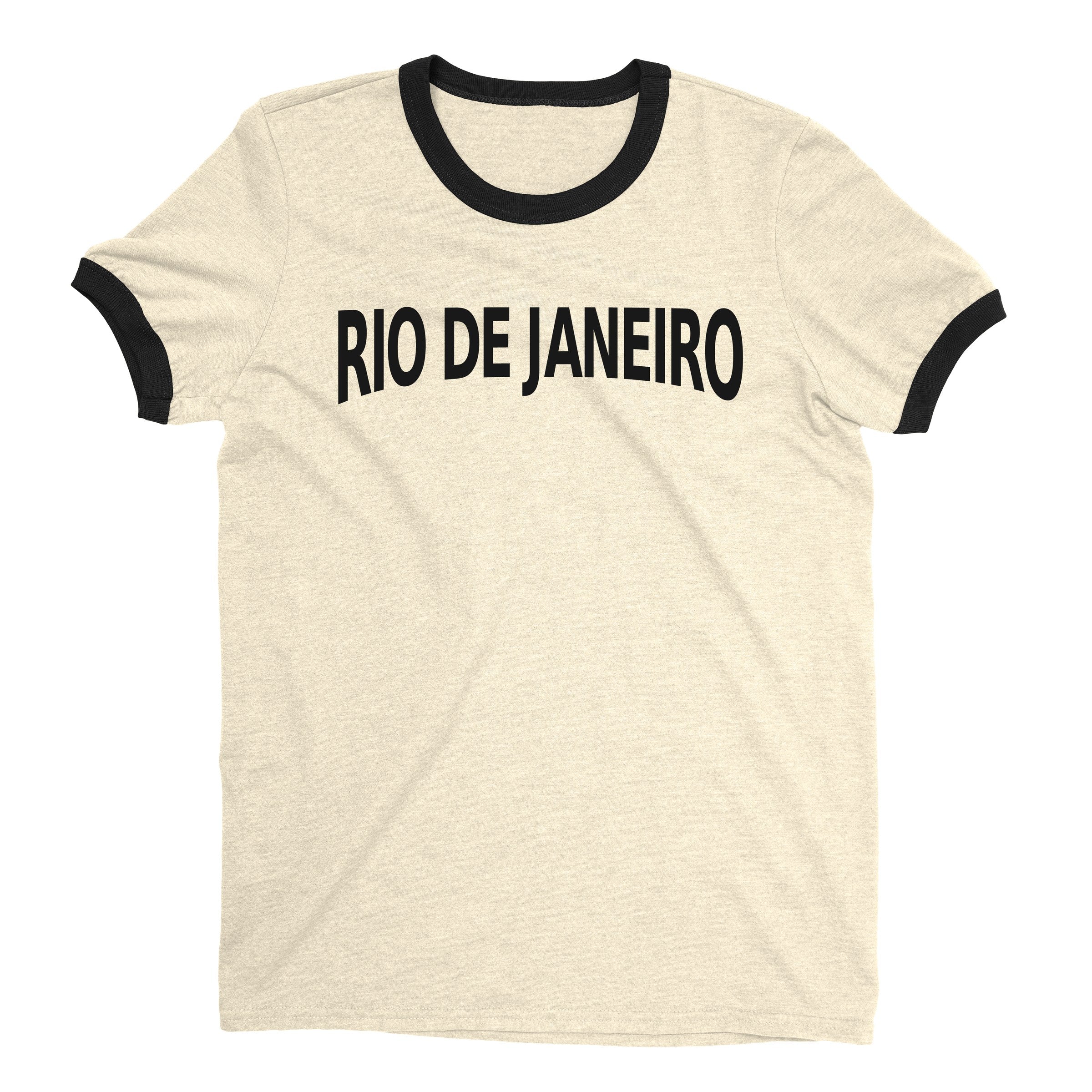 Rio de Janeiro Ringer Tee — Natural