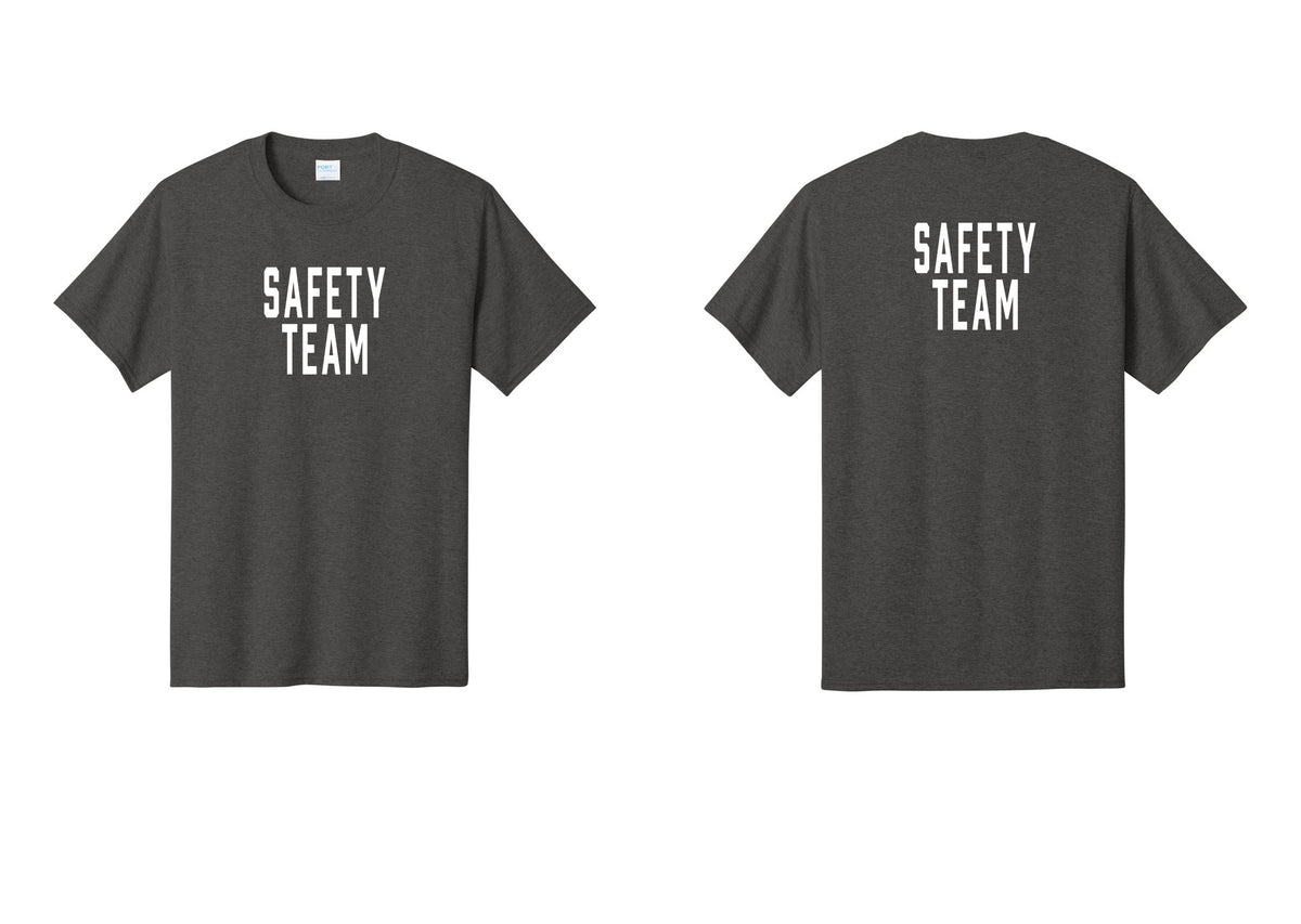 NYC Factory Safety Team T-Shirt for Events, Venues & Volunteers (Classic) - Front + Back - Dark Heather Grey