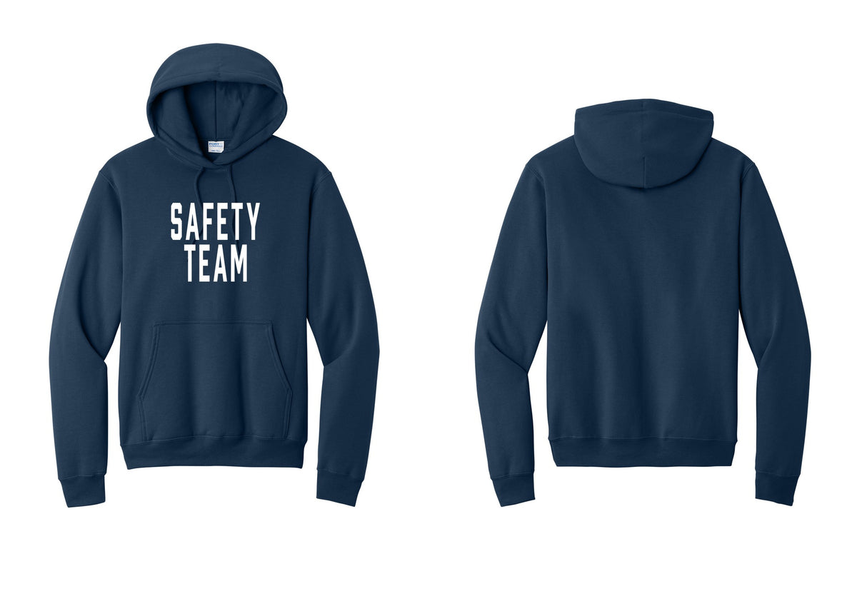 NYC Factory Safety Team Cotton Fleece Pullover Hoodie (Classic) - Front Only - Navy