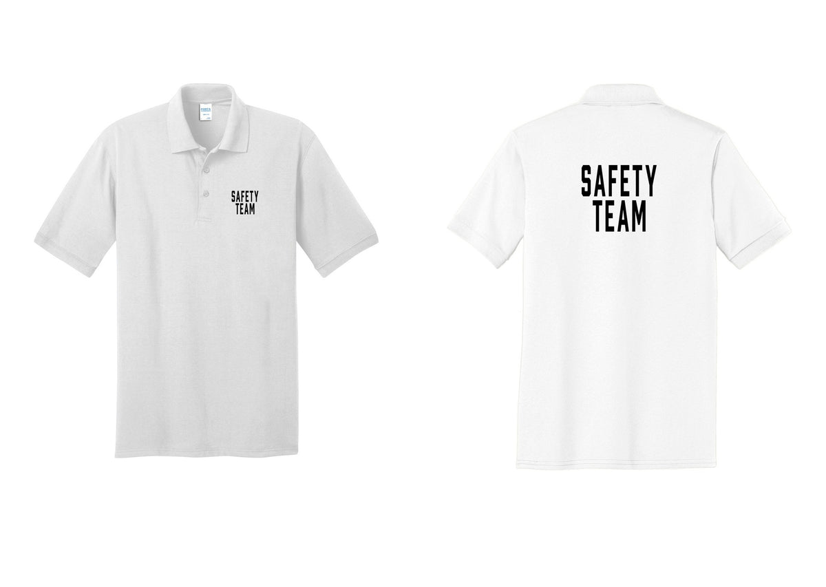 NYC Factory Safety Team Polo Shirt (Classic) - Chest + Back - White