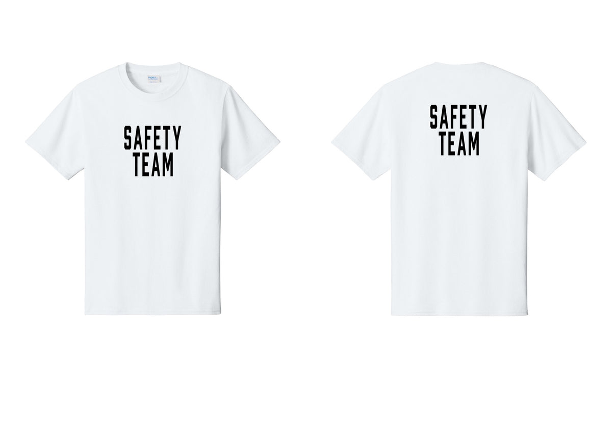 NYC Factory Safety Team T-Shirt for Events, Venues & Volunteers (Classic) - Front + Back - White