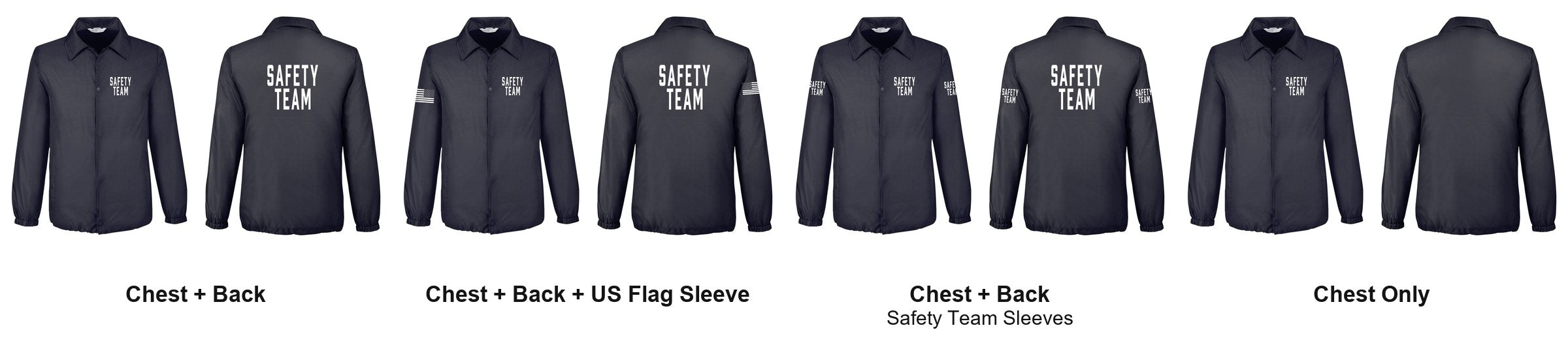 SAFETY TEAM print layouts