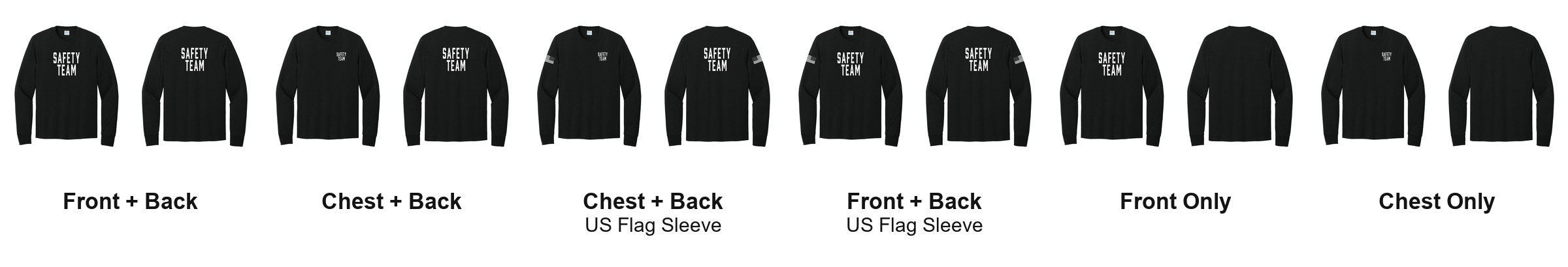 SAFETY TEAM print layouts
