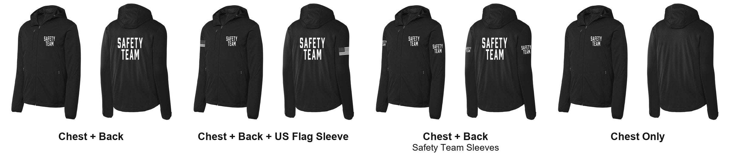 SAFETY TEAM print layouts
