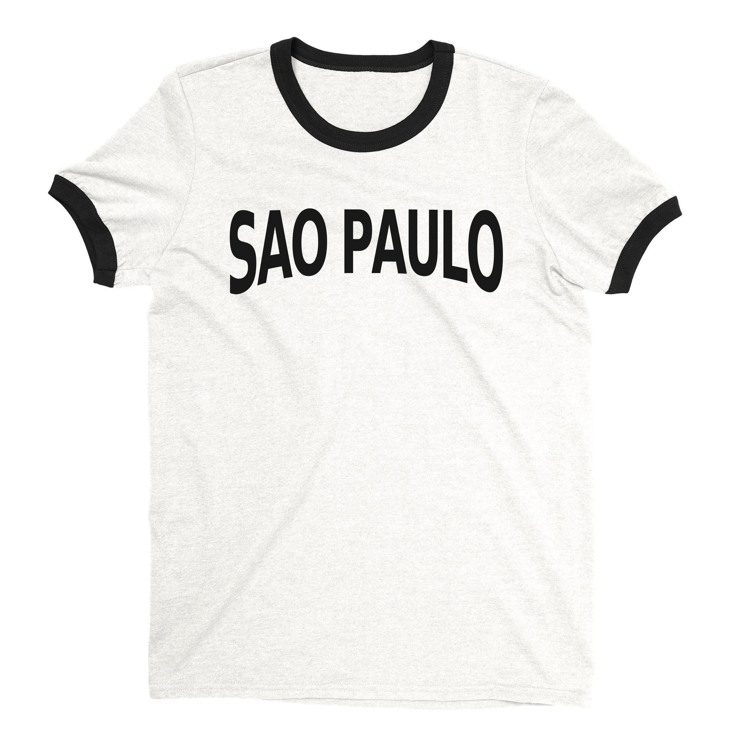 São Paulo Ringer Tee — White