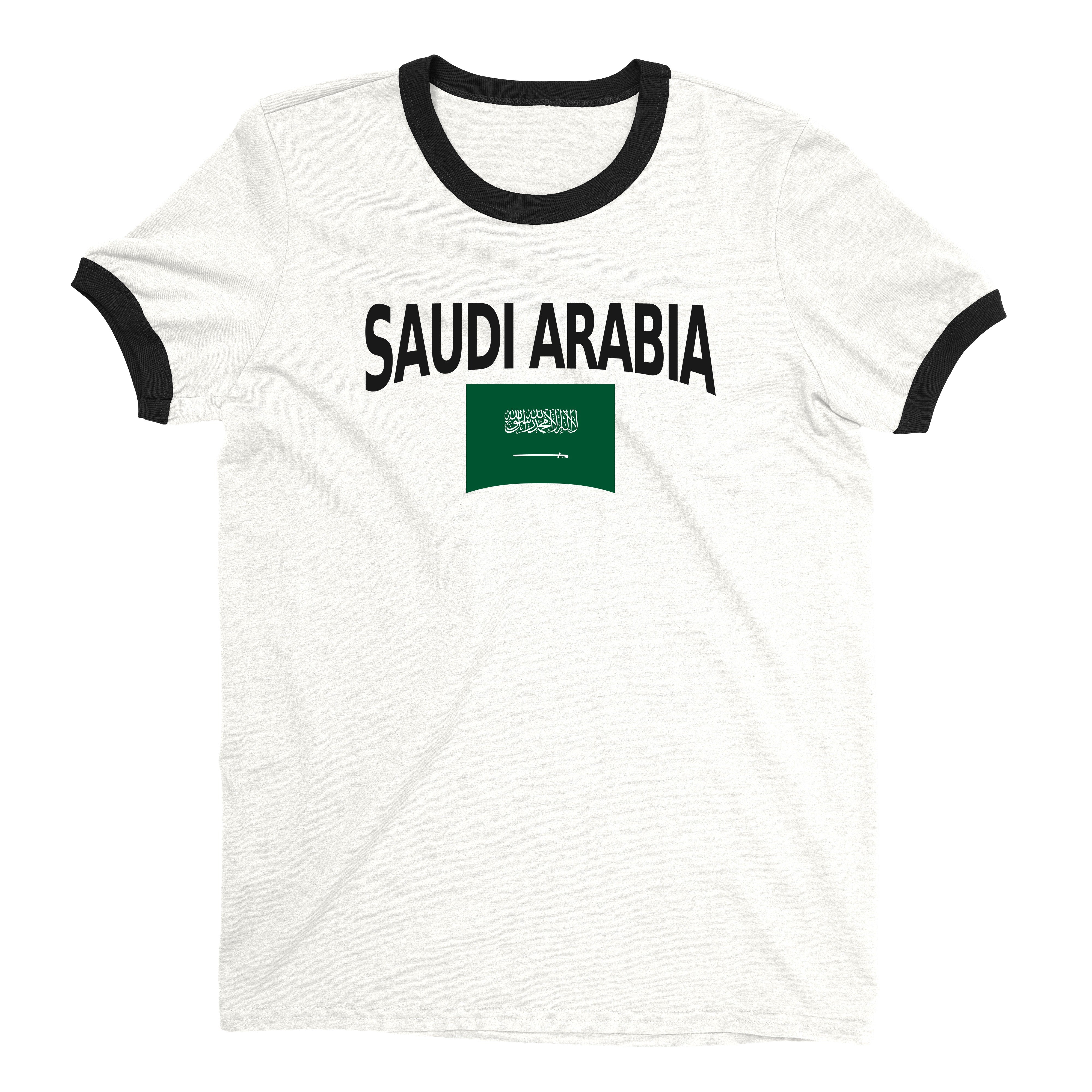 Saudi Arabia World Cup Ringer Tee Unisex T-Shirt -- NYC Factory