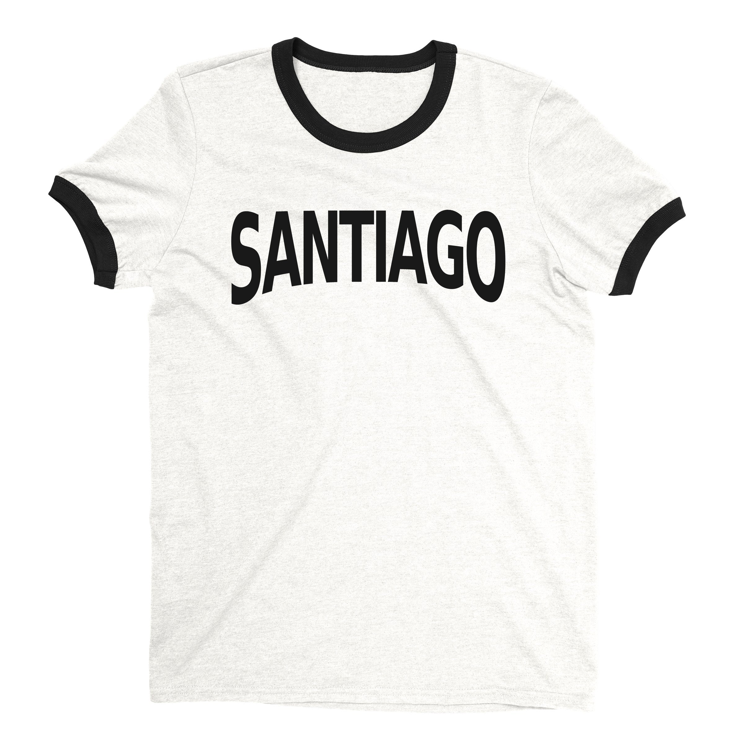 Santiago Ringer Tee — White