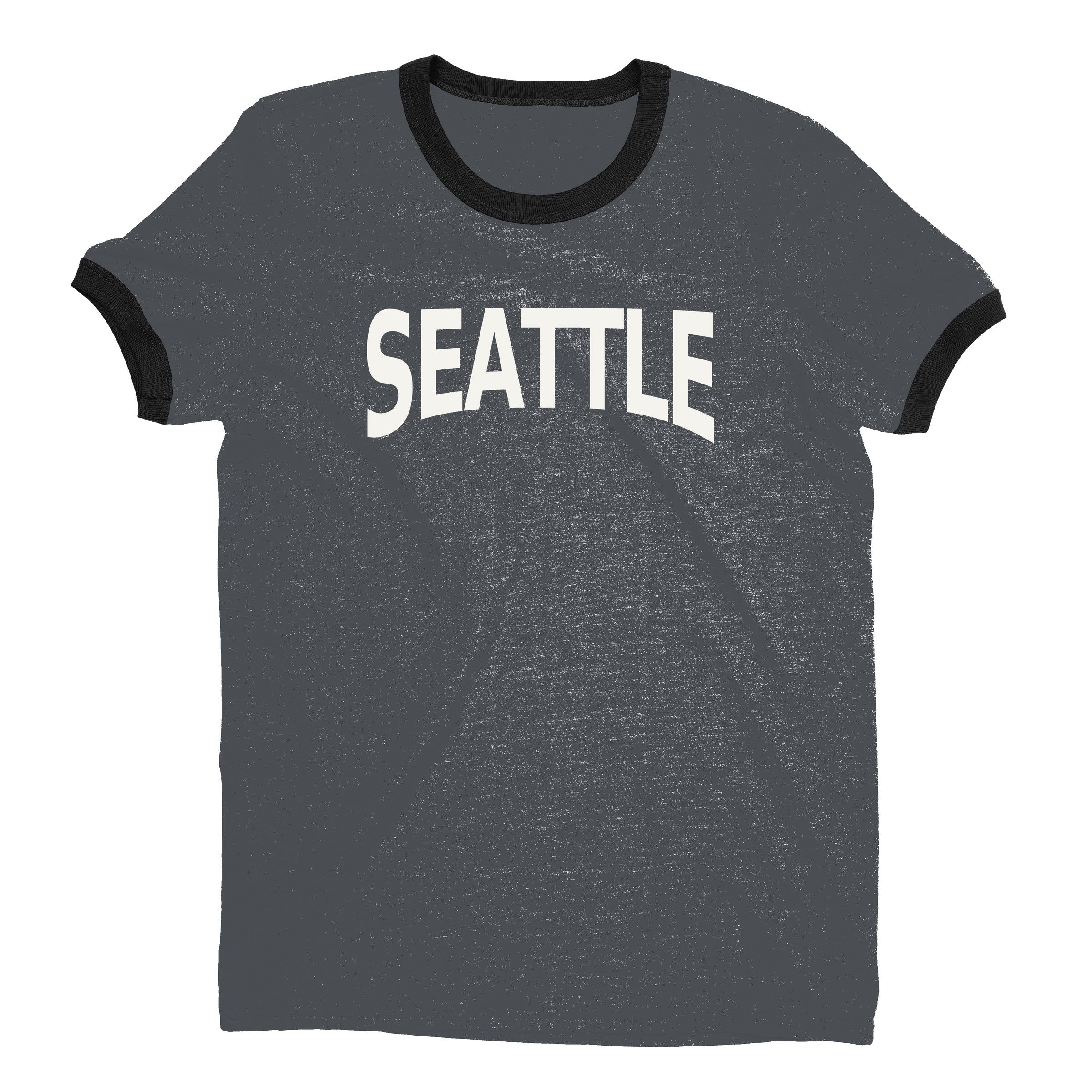 Seattle Ringer Tee — Dark Heather