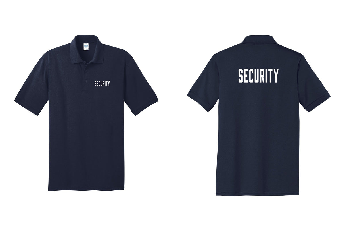 NYC Factory Security Polo Shirt (Classic) - Chest + Back - Navy