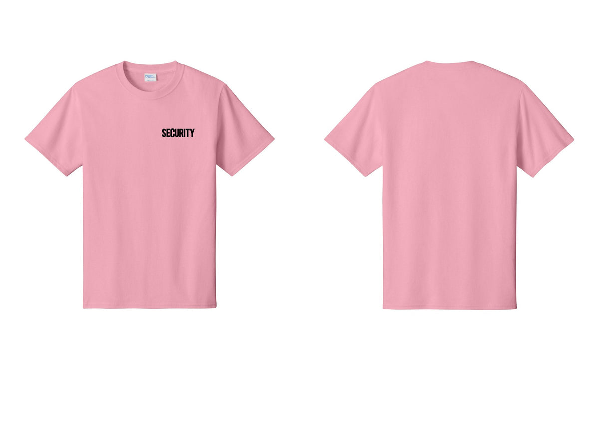 NYC Factory Men's Security Cotton T-Shirt - Chest Only - Candy Pink