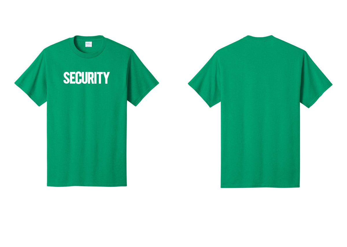 NYC Factory Men's Security Cotton T-Shirt - Front Only - Kelly