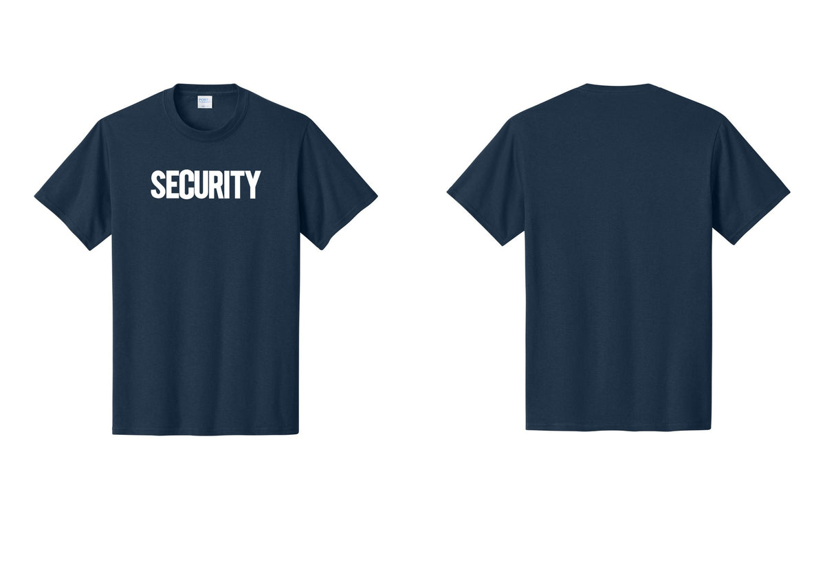 NYC Factory Men's Security Cotton T-Shirt - Front Only - Navy