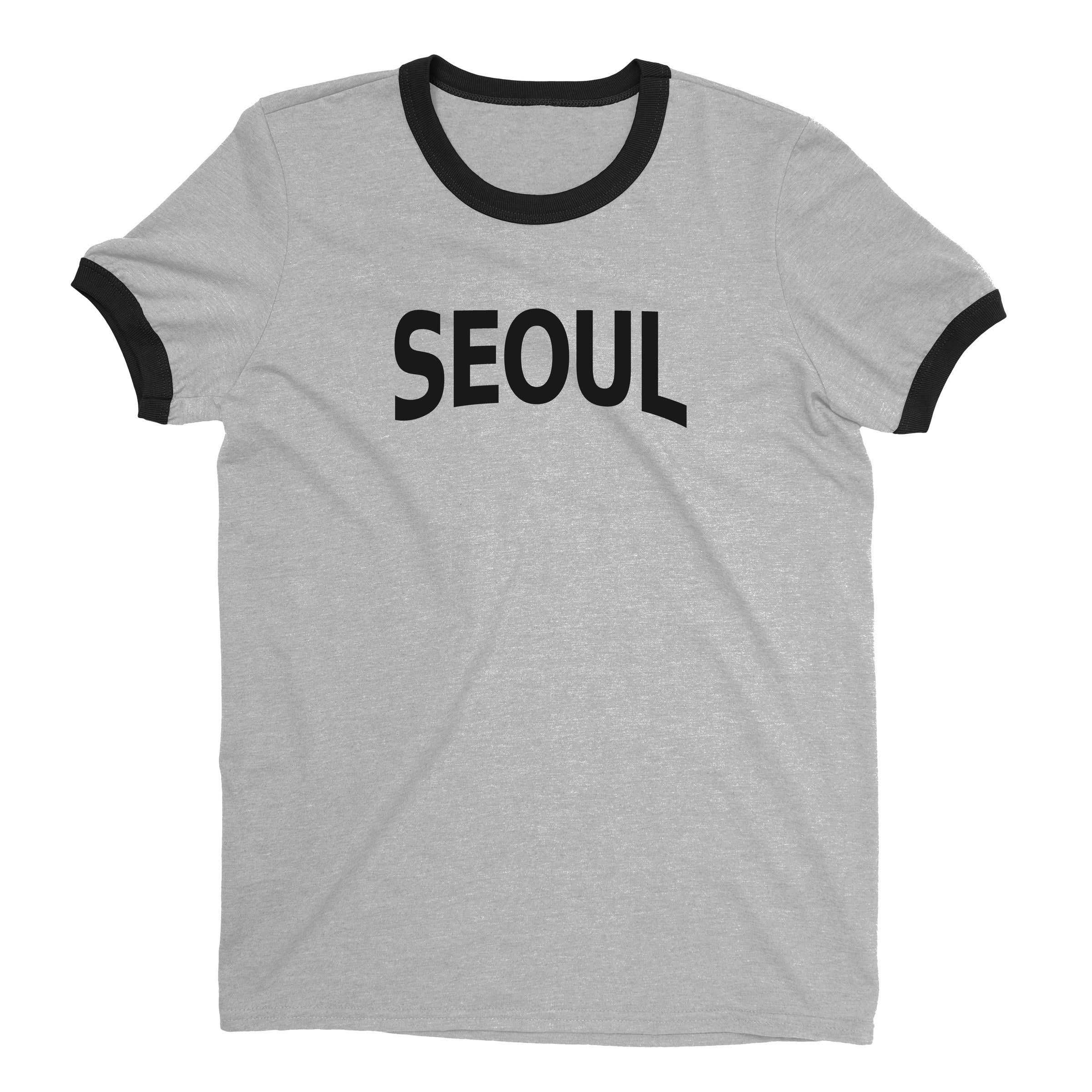 Seoul Ringer Tee — Heather Gray