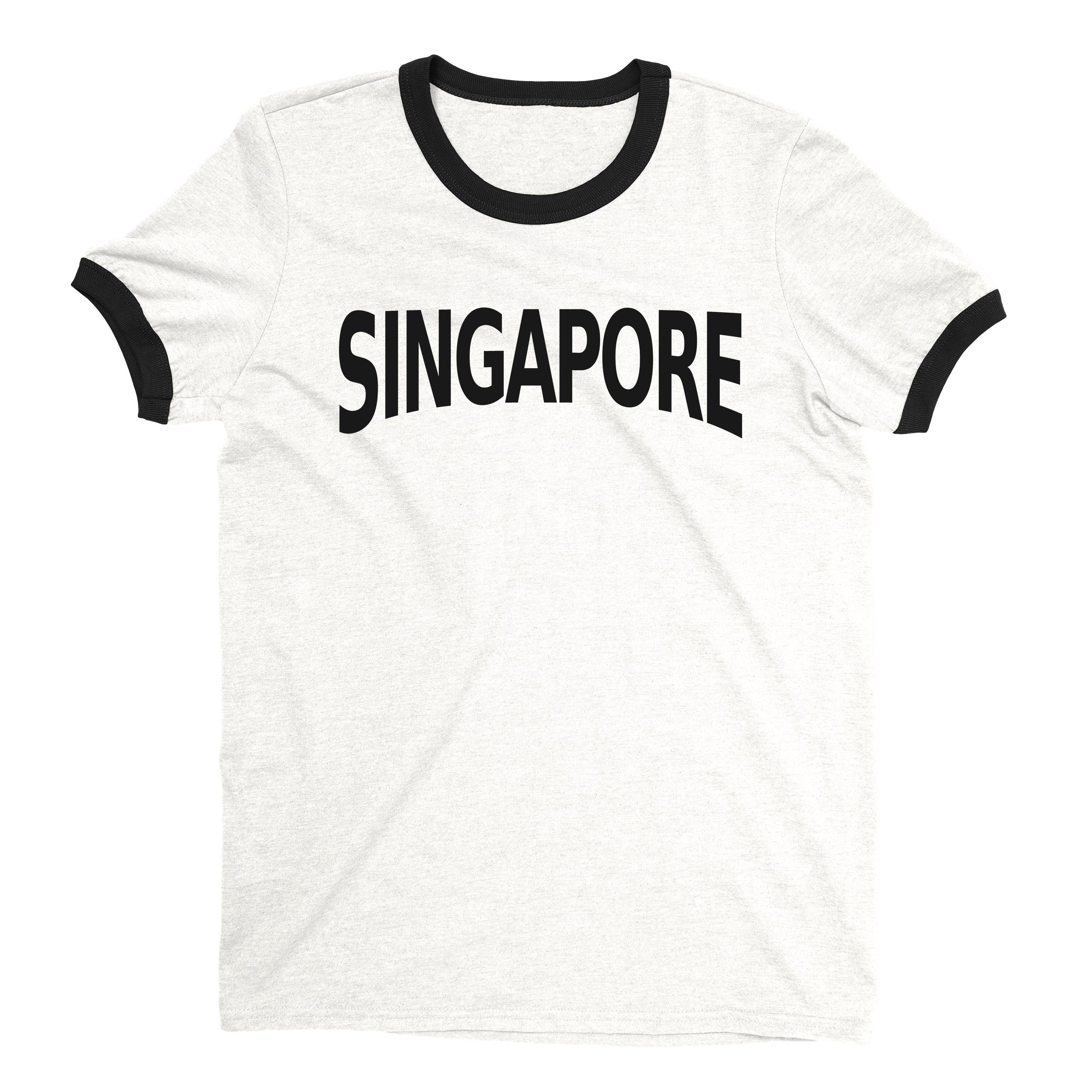 Singapore Ringer Tee — White