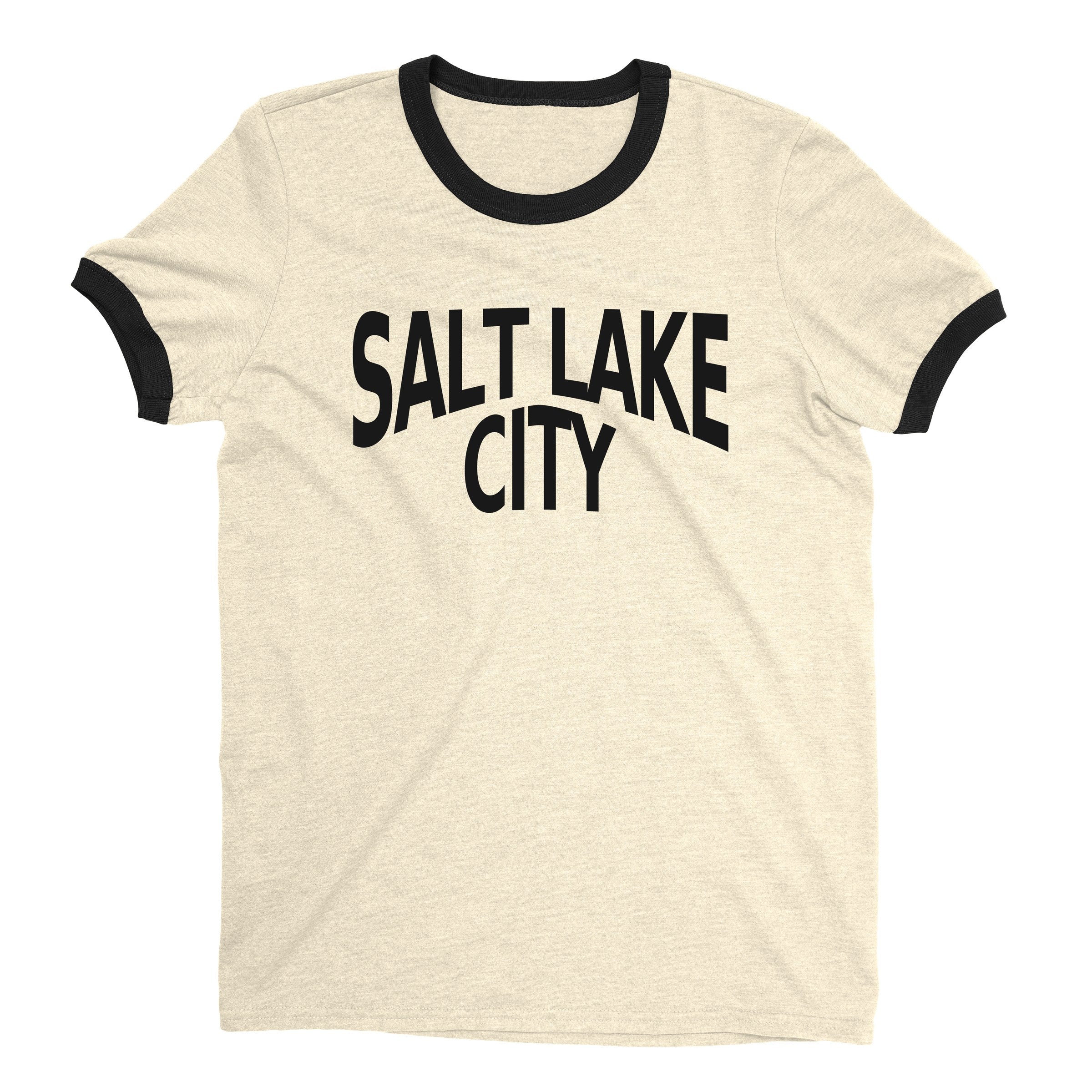 Salt Lake City Ringer Tee — Natural