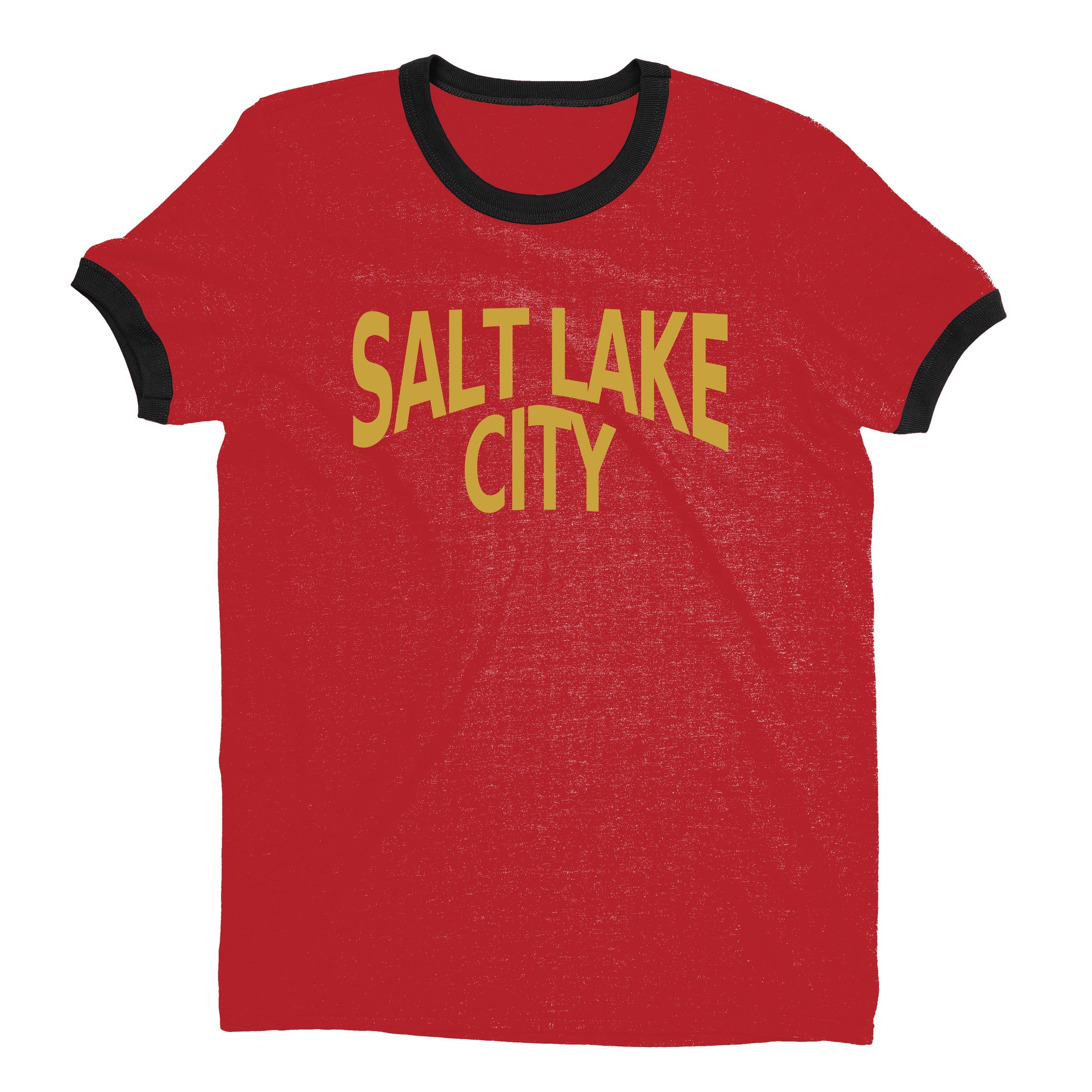 Salt Lake City Ringer Tee — Red