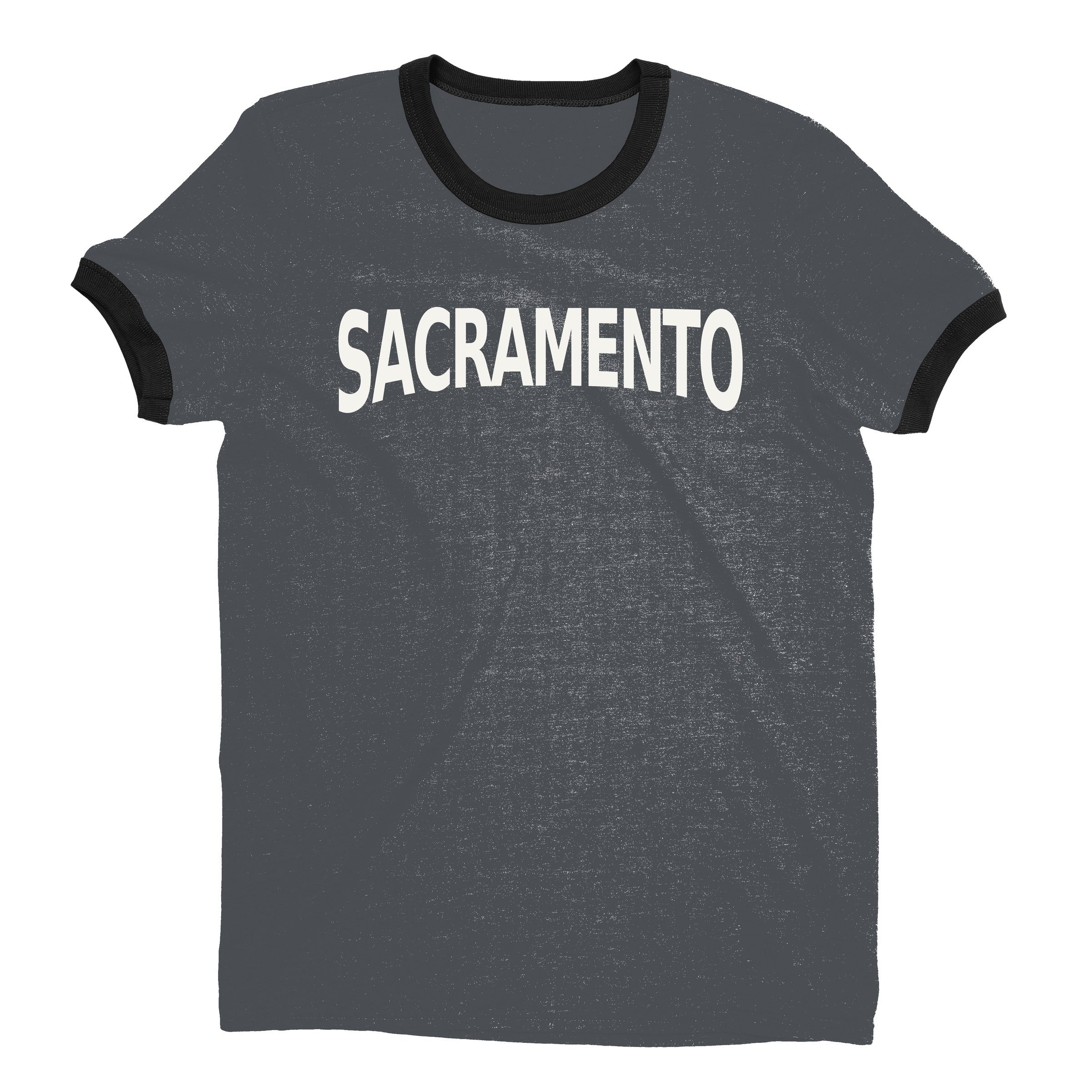 Sacramento Ringer Tee — Dark Heather