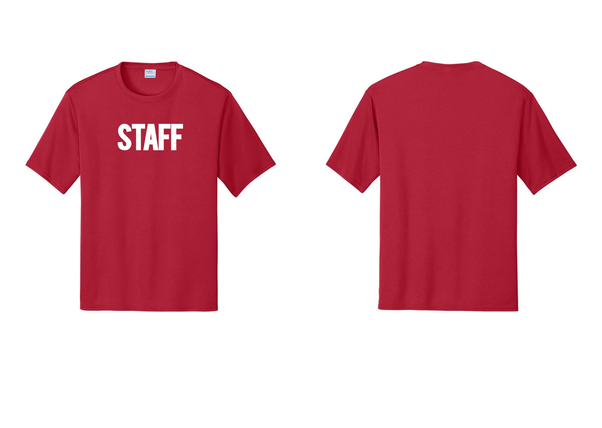NYC Factory Staff Performance T-Shirt (Bold) - Front Only - Red