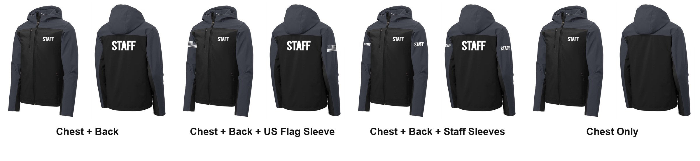 STAFF t-shirt print layouts