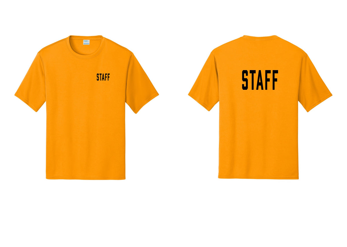 NYC Factory Staff Performance T-Shirt (Classic) - Chest + Back - Gold