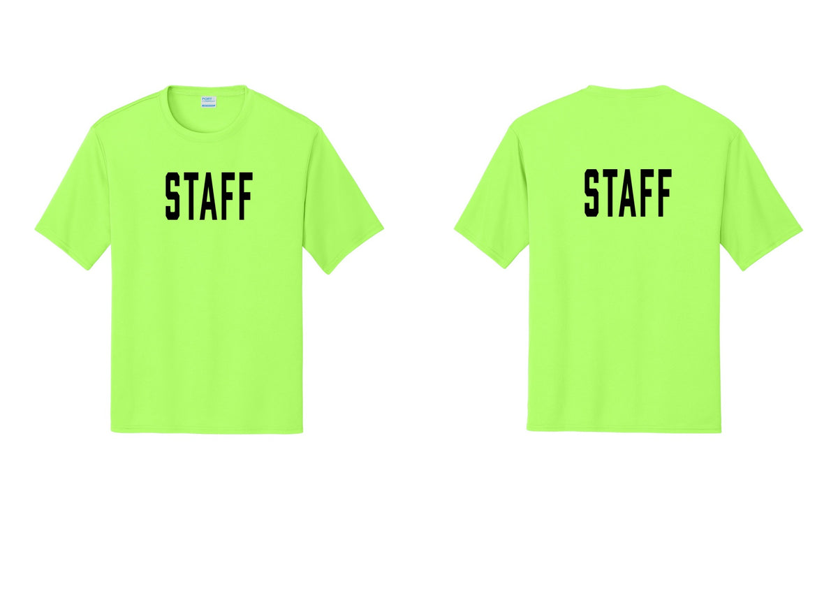 NYC Factory Staff Performance T-Shirt (Classic) - Front + Back - Neon Green
