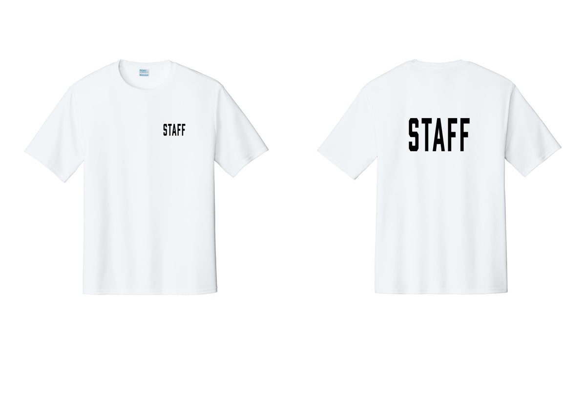 NYC Factory Staff Performance T-Shirt (Classic) - Chest + Back - White