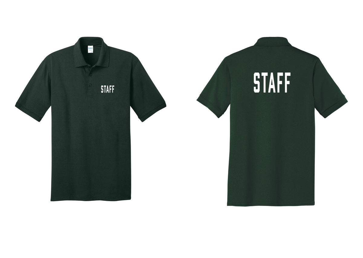 NYC Factory Staff Polo Shirt (Classic) - Chest + Back - Dark Green