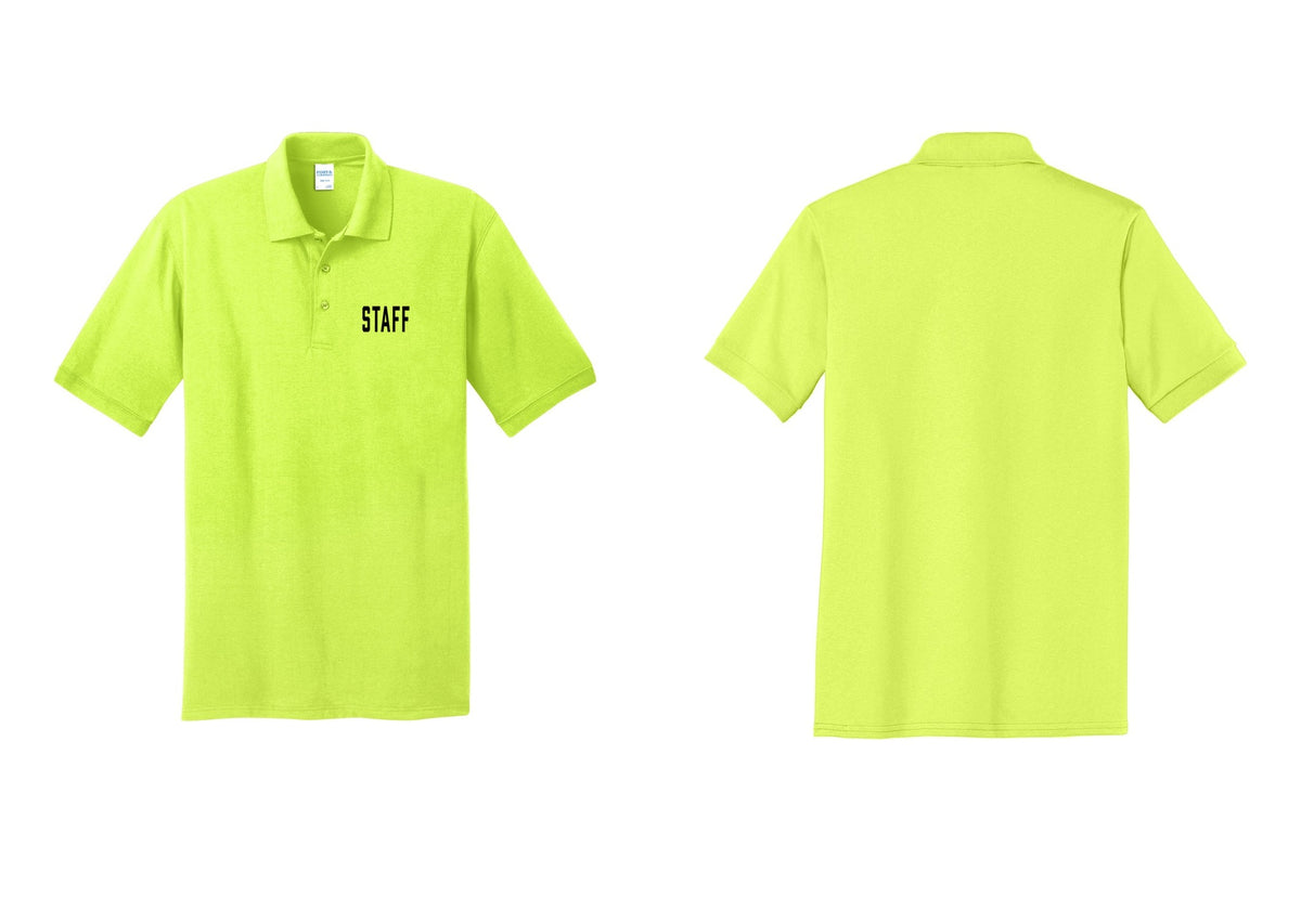 NYC Factory Staff Polo Shirt (Classic) - Chest Only - Safety Green