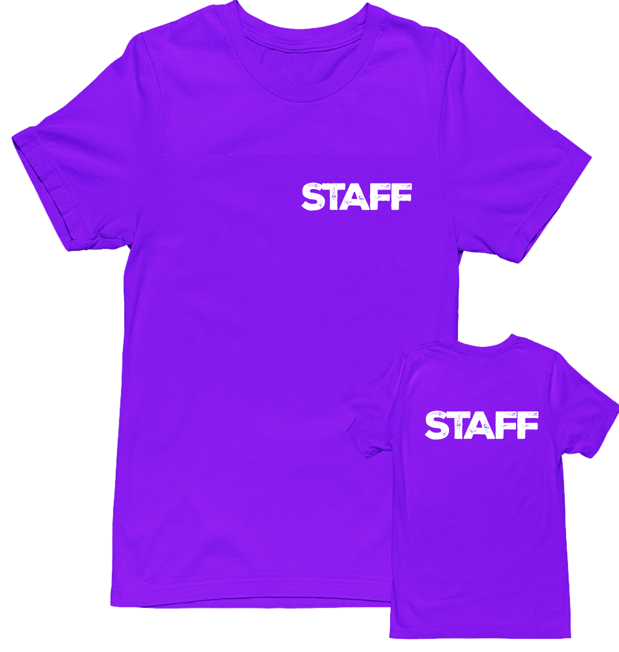 Mens Unisex Staff T-Shirt - Event Soft Cotton Tees - Rustic Style Design