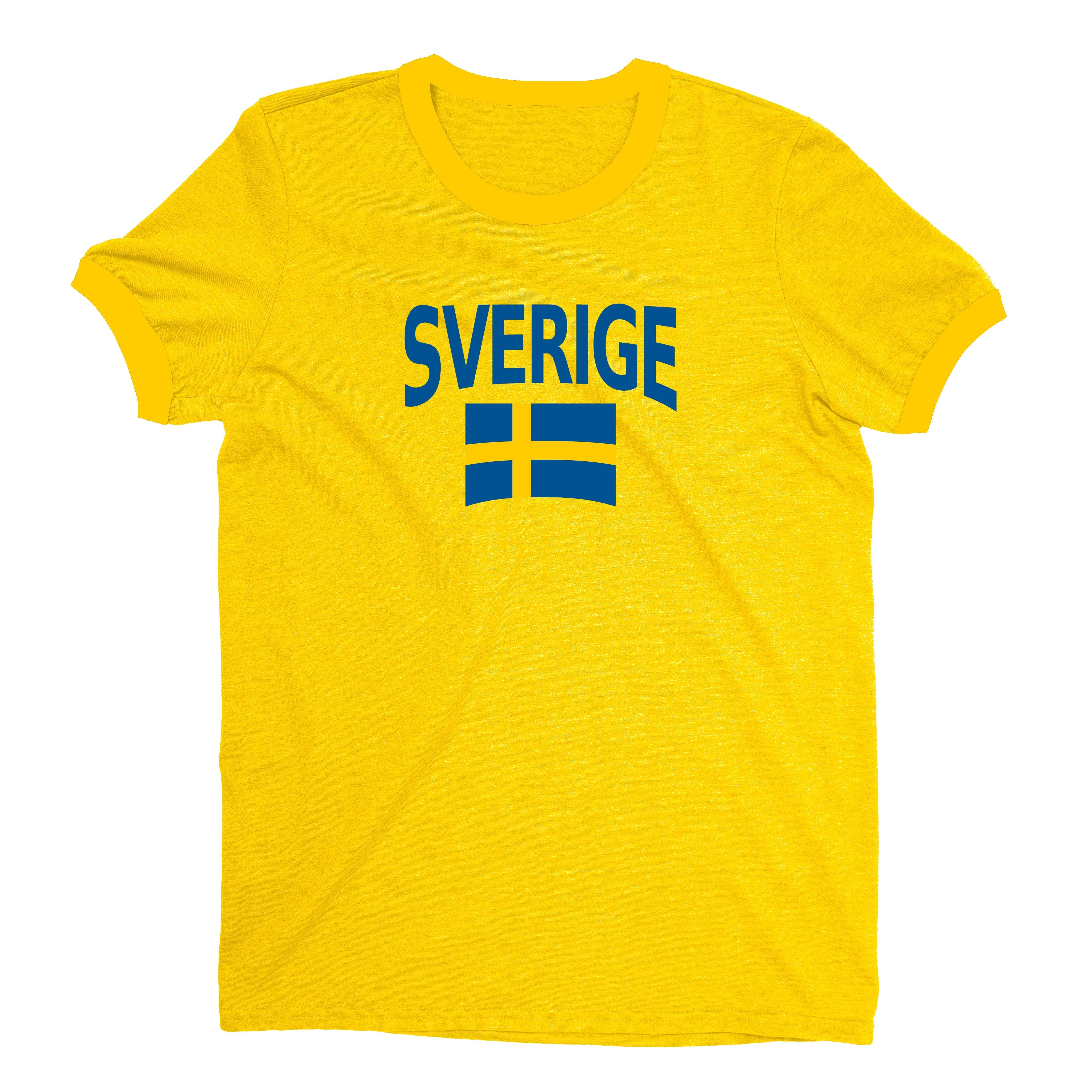 Sweden World Cup Plain Tee Unisex T-Shirt -- NYC Factory - Yellow